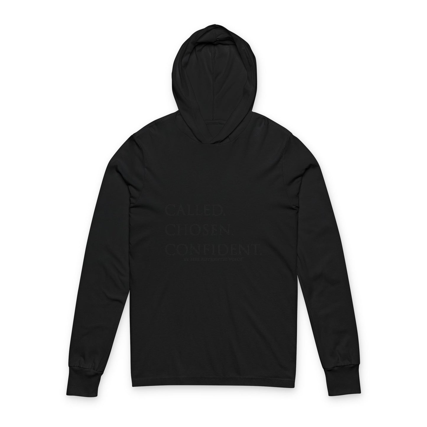 Called. Chosen. Confident. Hooded Long Sleeve Tee