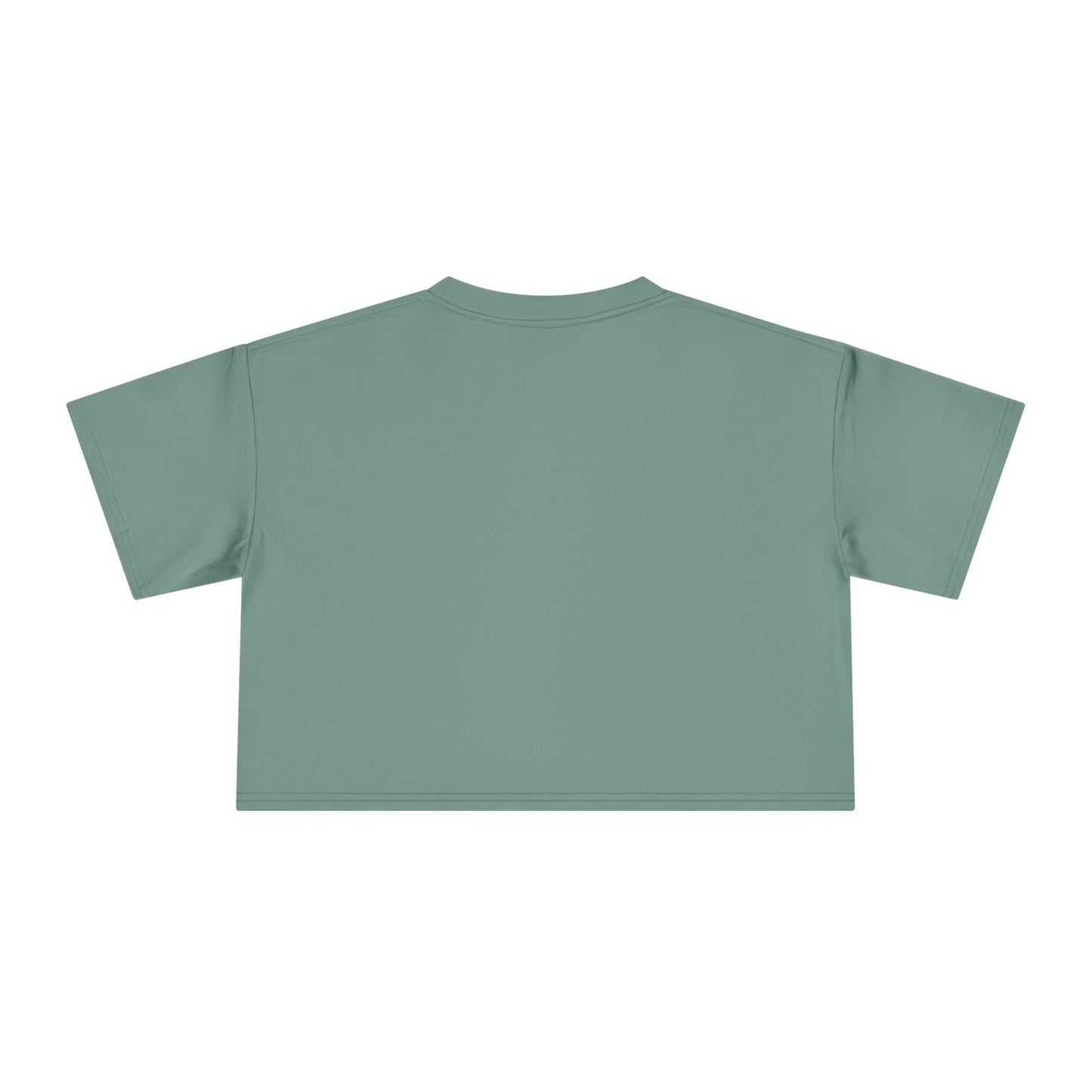 Crop Tee — “By Her Authentic Voice” Minimalist Feminist Graphic Top