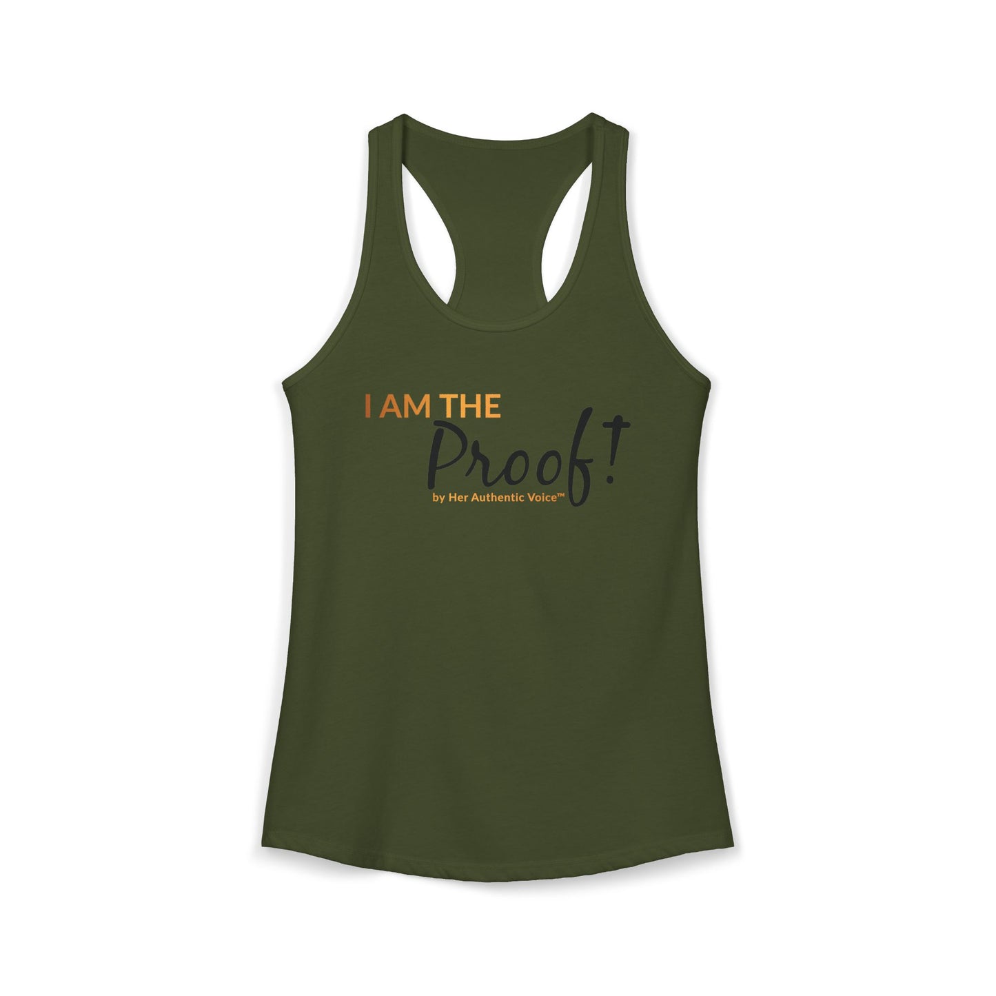 “I Am The Proof” Women's Ideal Racerback Tank