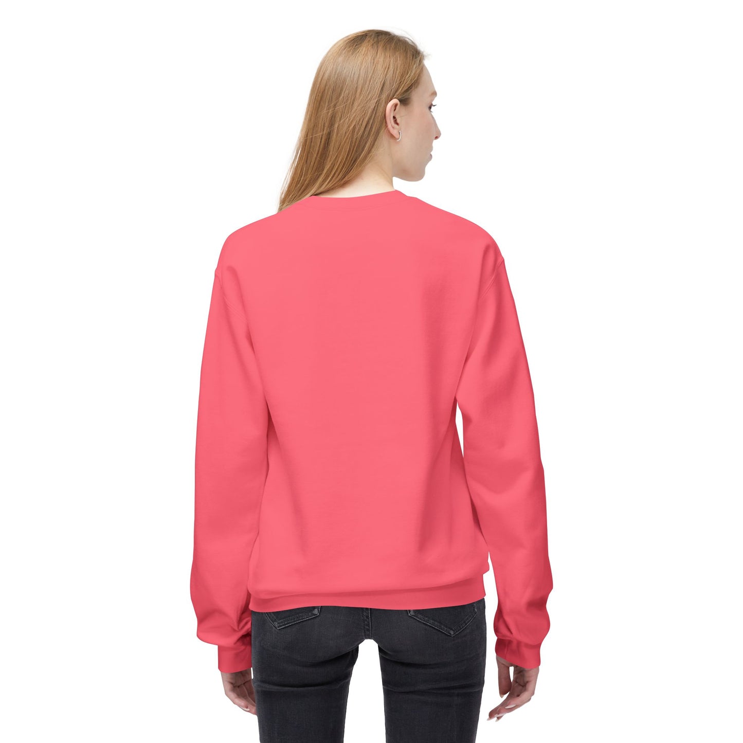 Signature Crewneck Sweatshirt — "By Her Authentic Voice" Minimal Logo