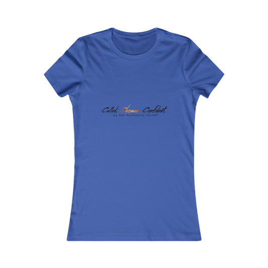 Called, Chosen, Confident Women’s Tee — Minimal Inspirational Graphic Shirt