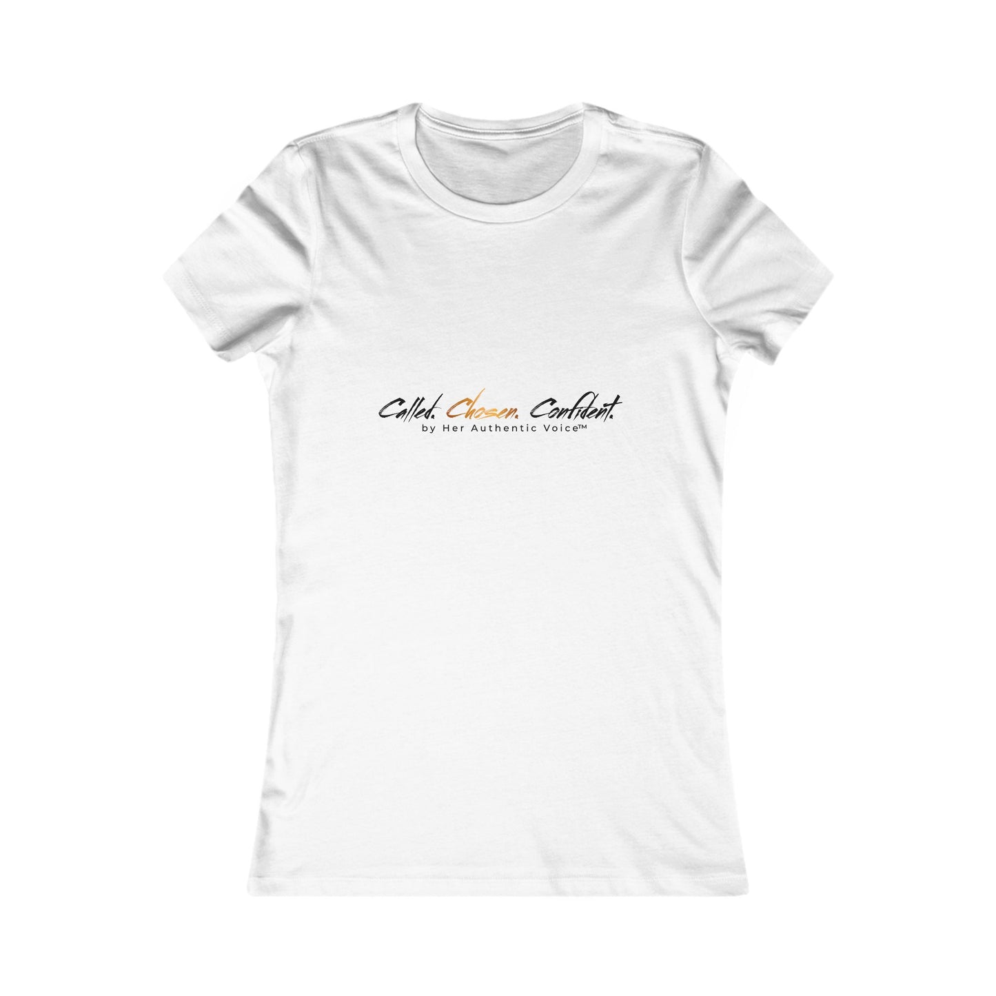 Called, Chosen, Confident Women’s Tee — Minimal Inspirational Graphic Shirt