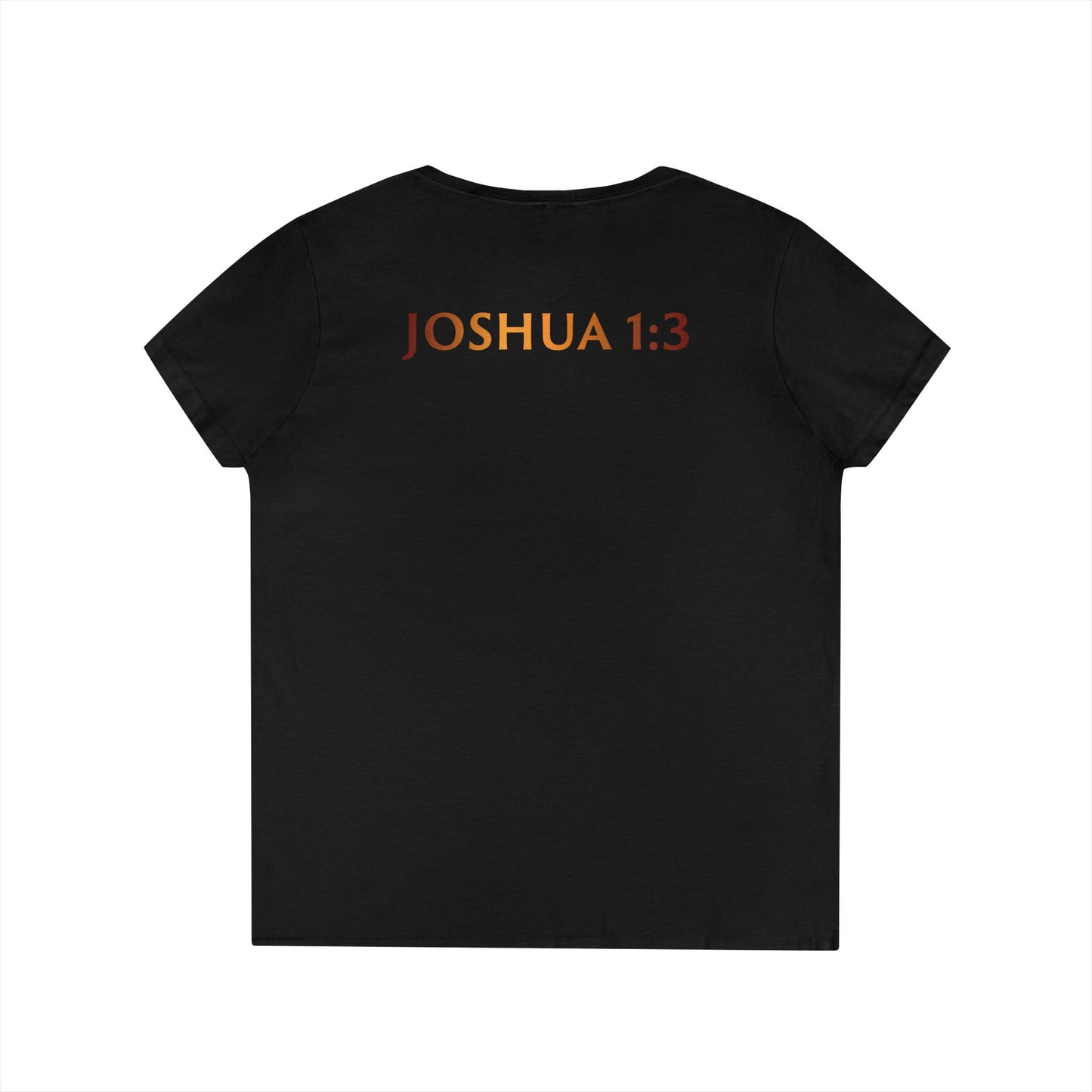I Am the Shift! V-Neck Tee — Inspirational Christian Joshua 1:3 Shirt