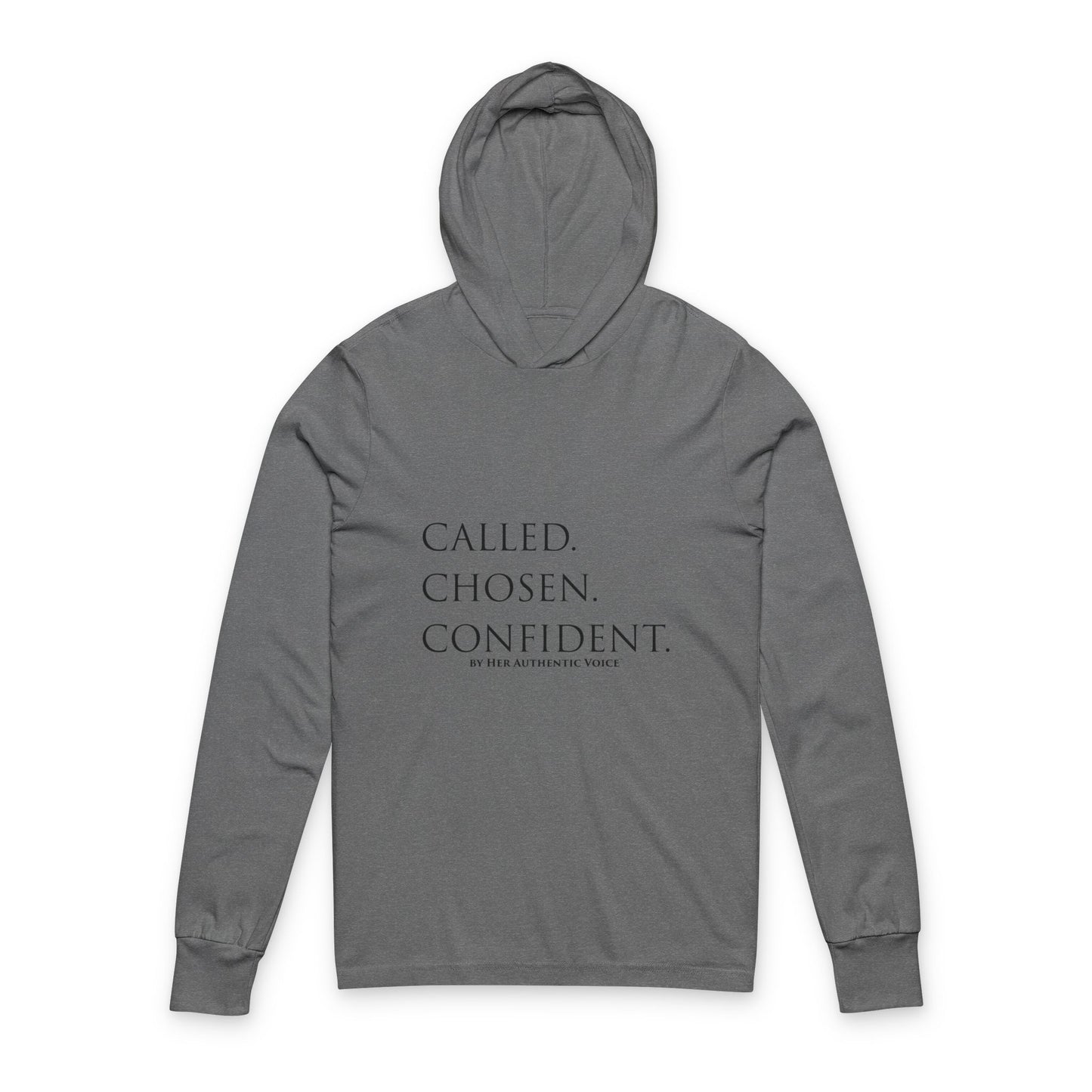 Called. Chosen. Confident. Hooded Long Sleeve Tee