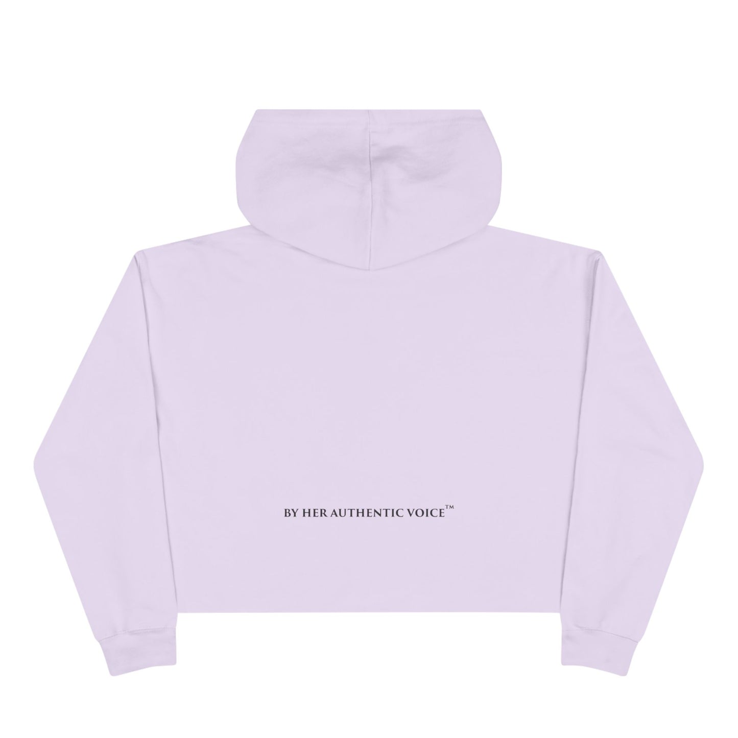 I AM H.E.R. Cropped Hoodie — Empowerment Graphic Crop Sweatshirt