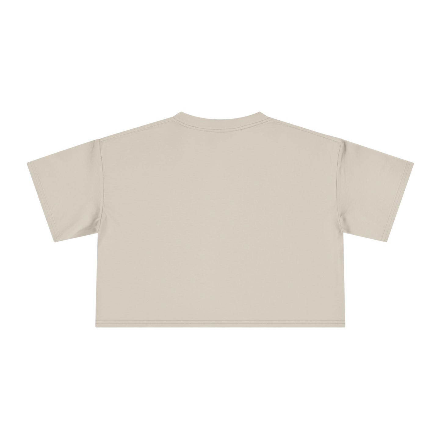 Crop Tee — “By Her Authentic Voice” Minimalist Feminist Graphic Top