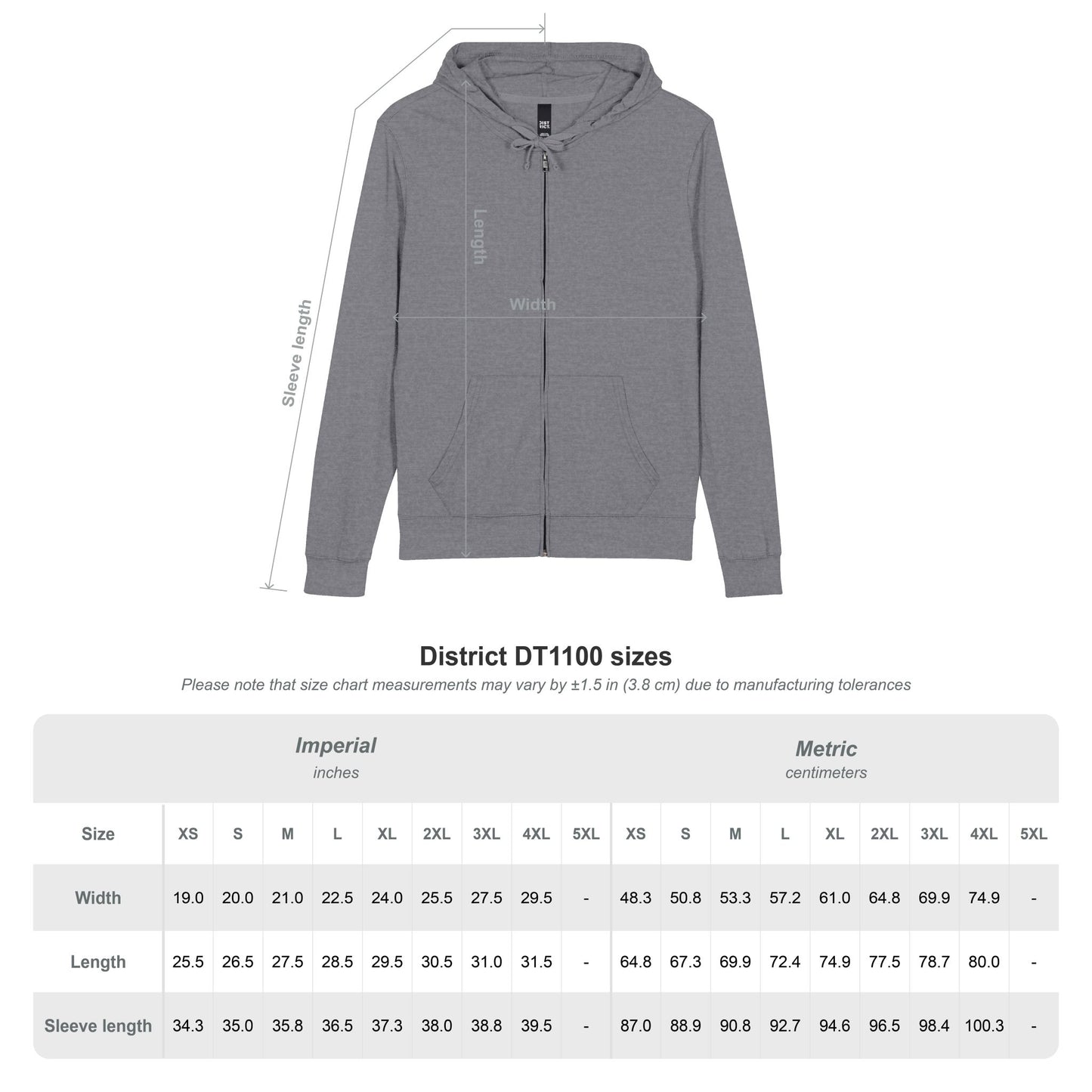 "Called. Chosen. Confident." Minimal Sunset Logo Zip Hoodie — Small Chest & Sleeve Accent