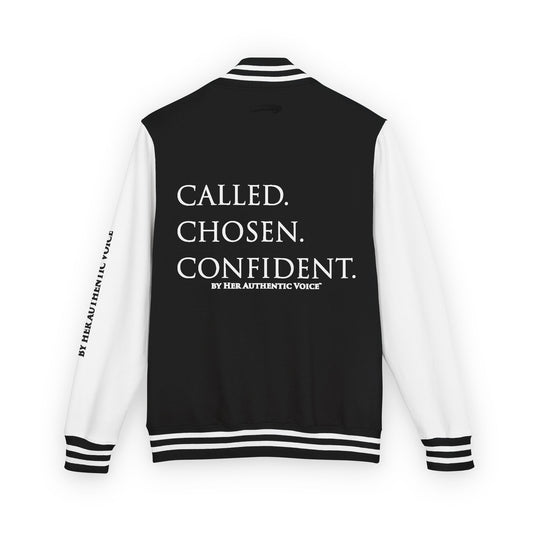 Letterman Jacket — "Called. Chosen. Confident." Empowerment Varsity Jacket