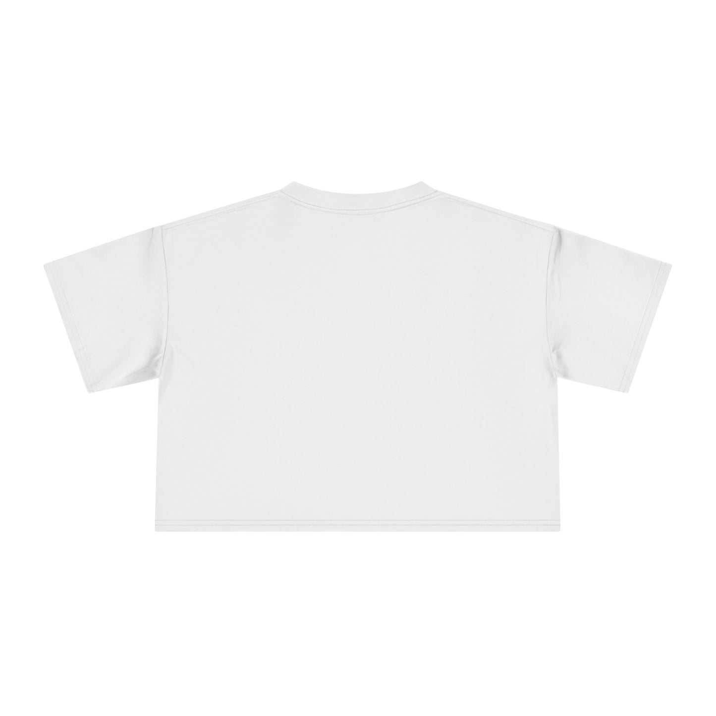 Crop Tee — “By Her Authentic Voice” Minimalist Feminist Graphic Top