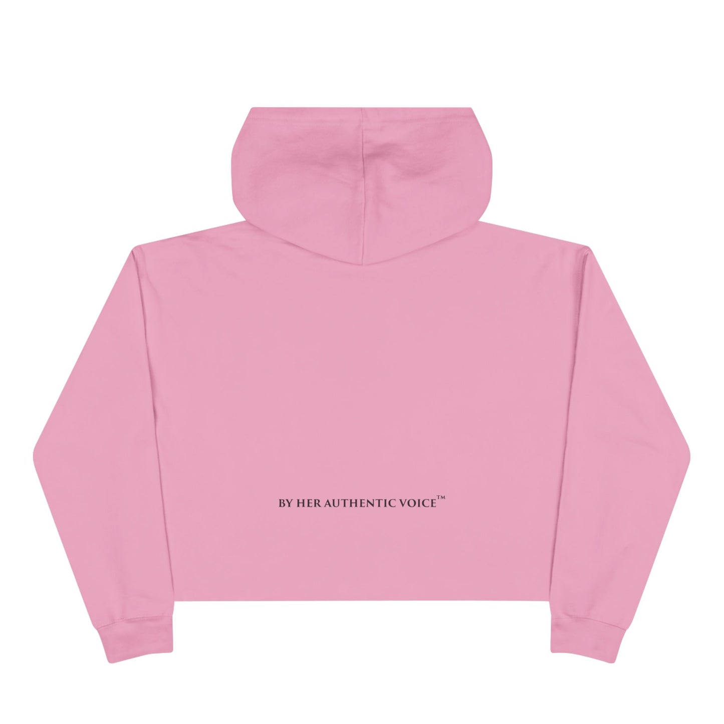 I AM H.E.R. Cropped Hoodie — Empowerment Graphic Crop Sweatshirt