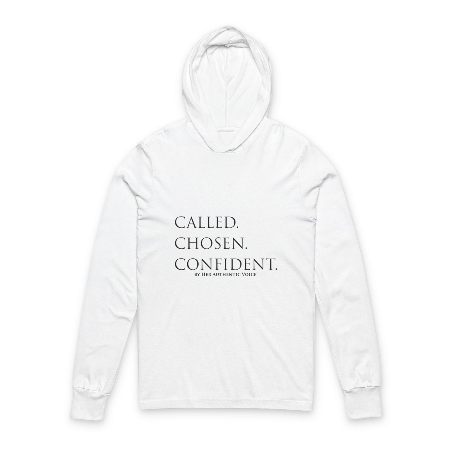 Called. Chosen. Confident. Hooded Long Sleeve Tee