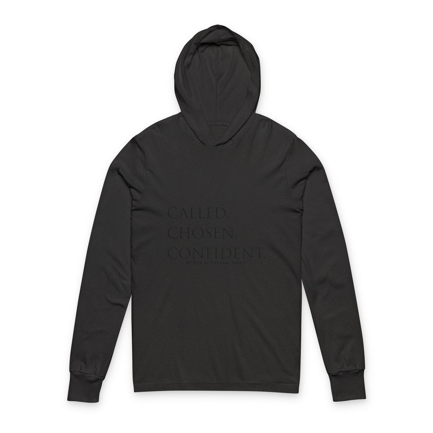 Called. Chosen. Confident. Hooded Long Sleeve Tee