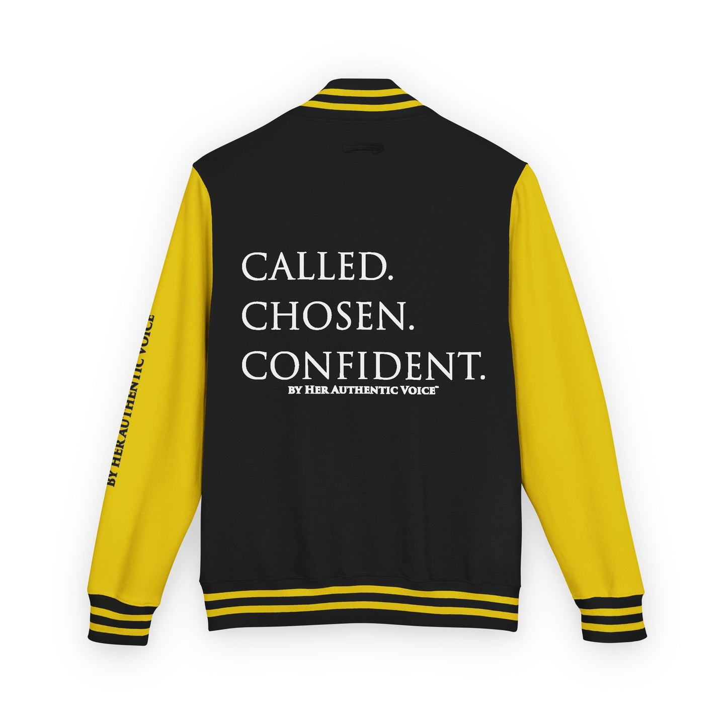 Letterman Jacket — "Called. Chosen. Confident." Empowerment Varsity Jacket
