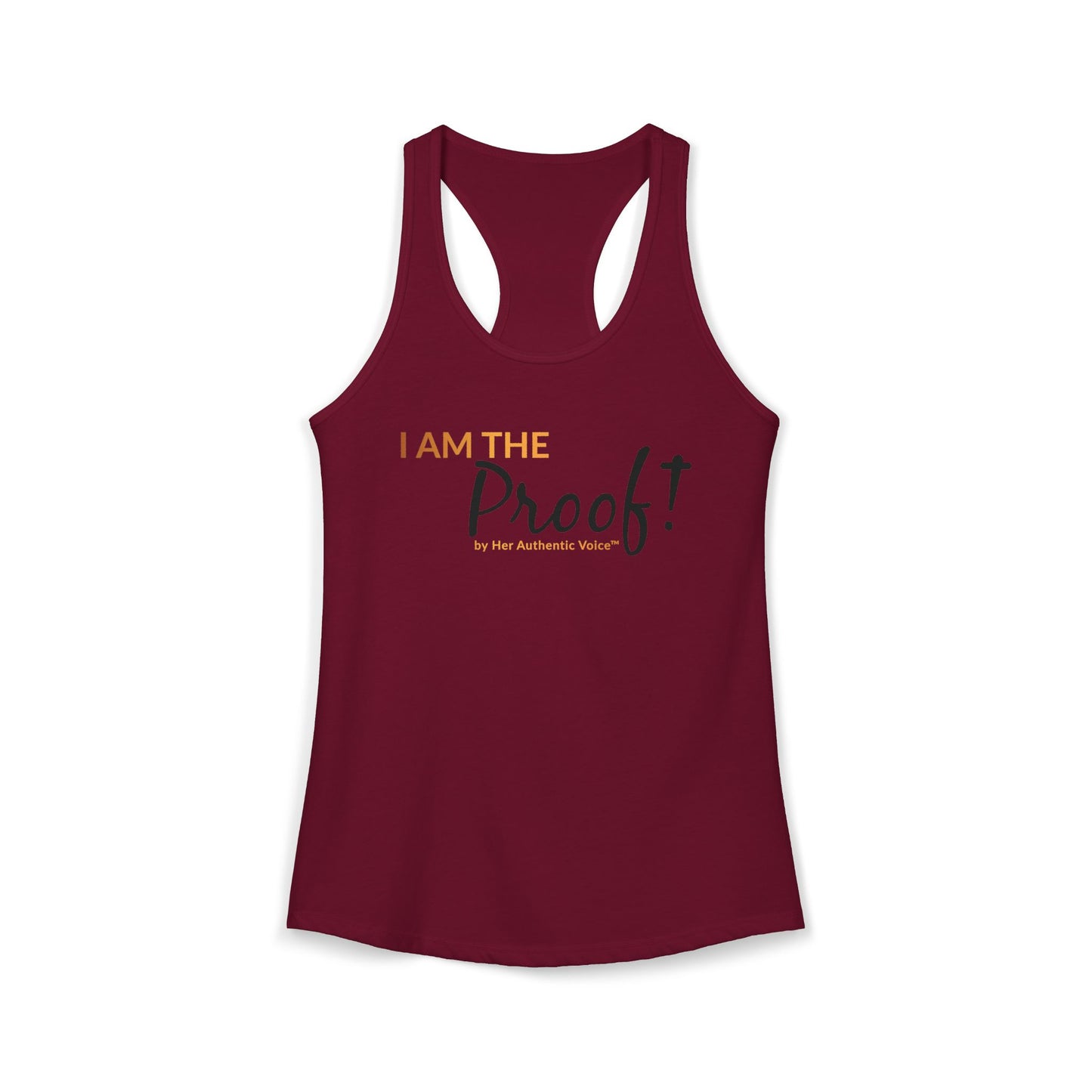 “I Am The Proof” Women's Ideal Racerback Tank