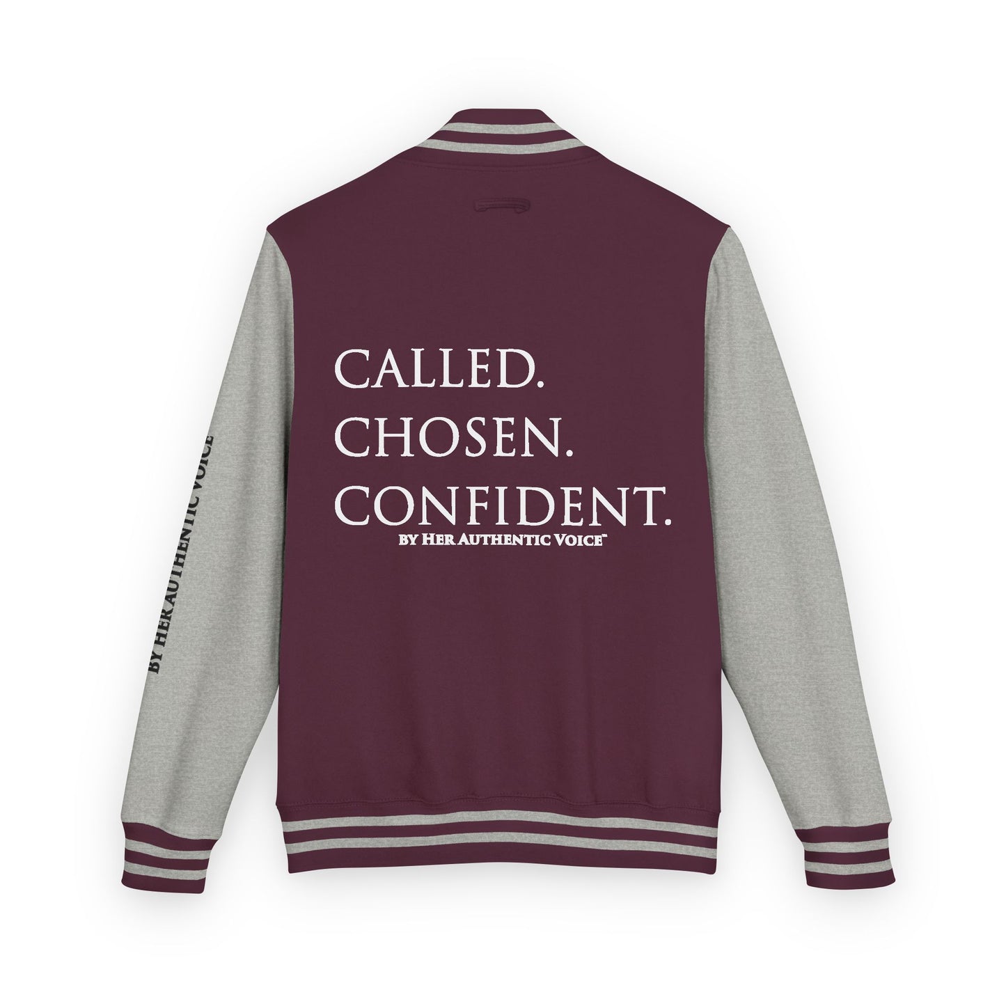 Letterman Jacket — "Called. Chosen. Confident." Empowerment Varsity Jacket