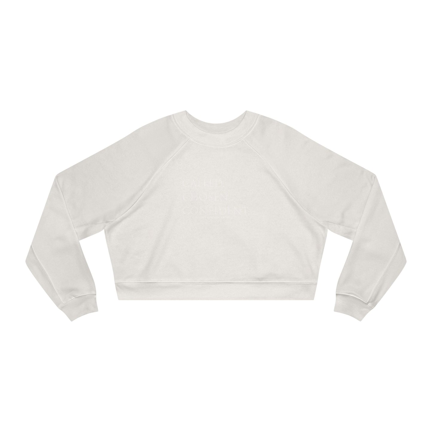 Called. Chosen. Confident. Crop Hoodie — Inspirational Women's Cropped Hoodie