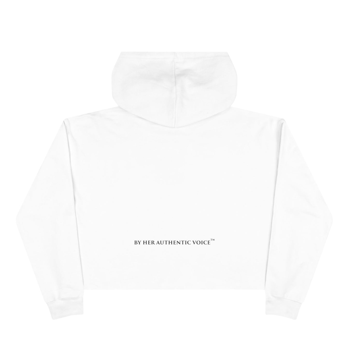 I AM H.E.R. Cropped Hoodie — Empowerment Graphic Crop Sweatshirt