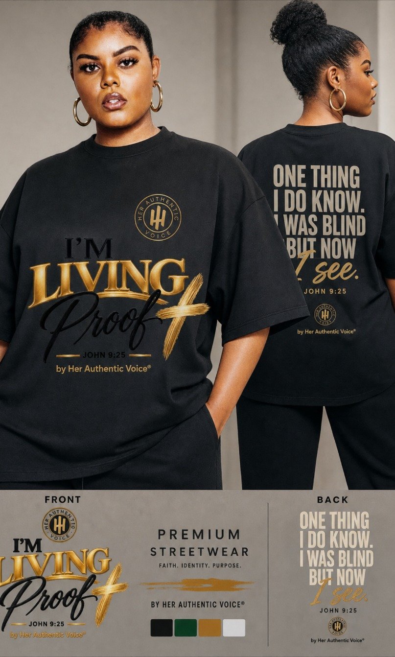 I’m Living Proof T-shirt with John 9:25